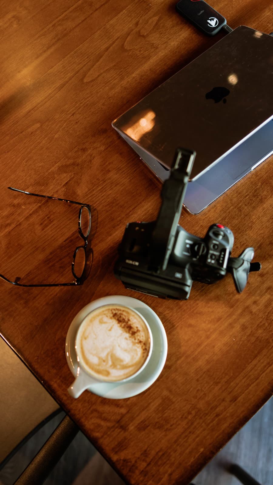 A consultant's desk mid-afternoon