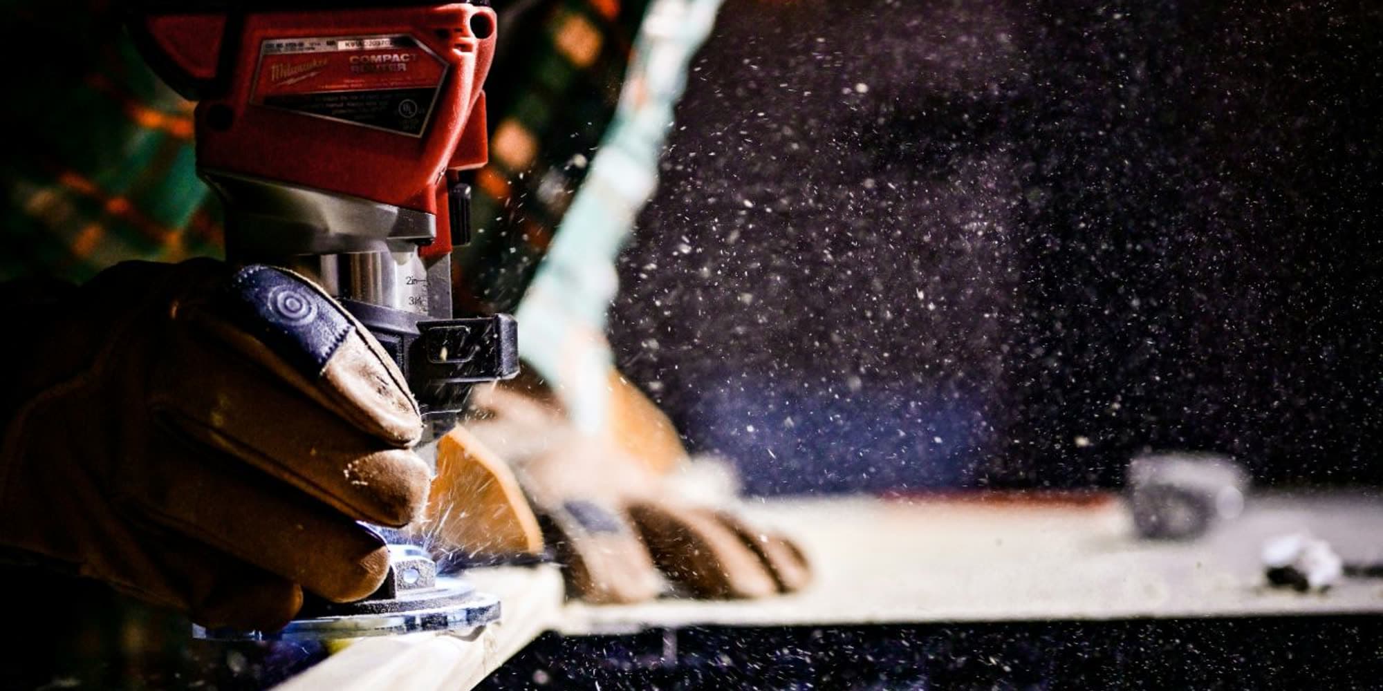 A woodworker at the bench